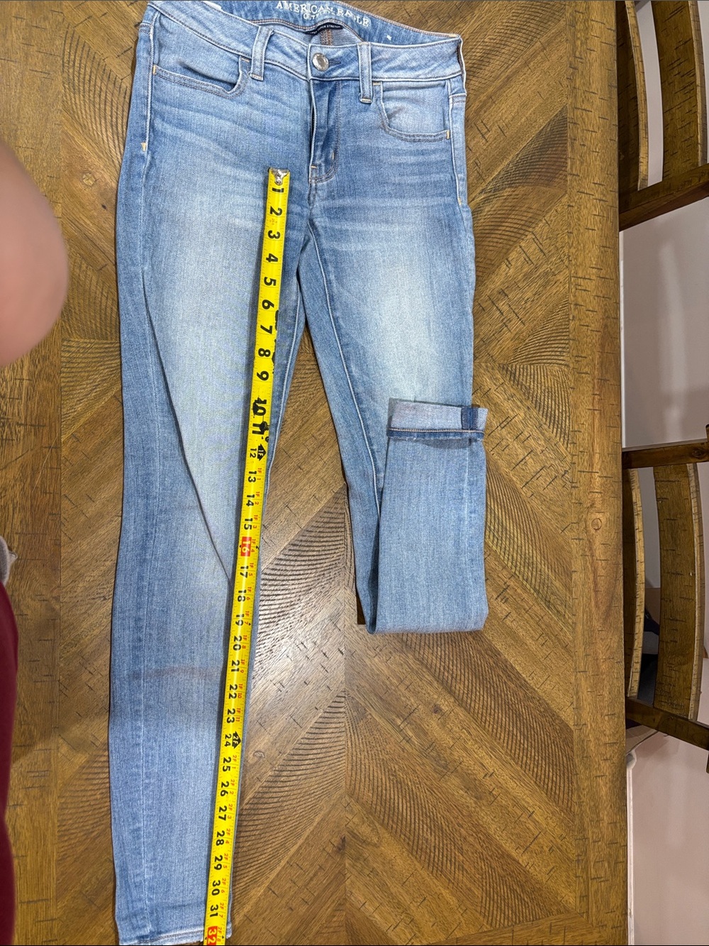 American Eagle Outfitters Light Blue Stretch Skinny Jeggings